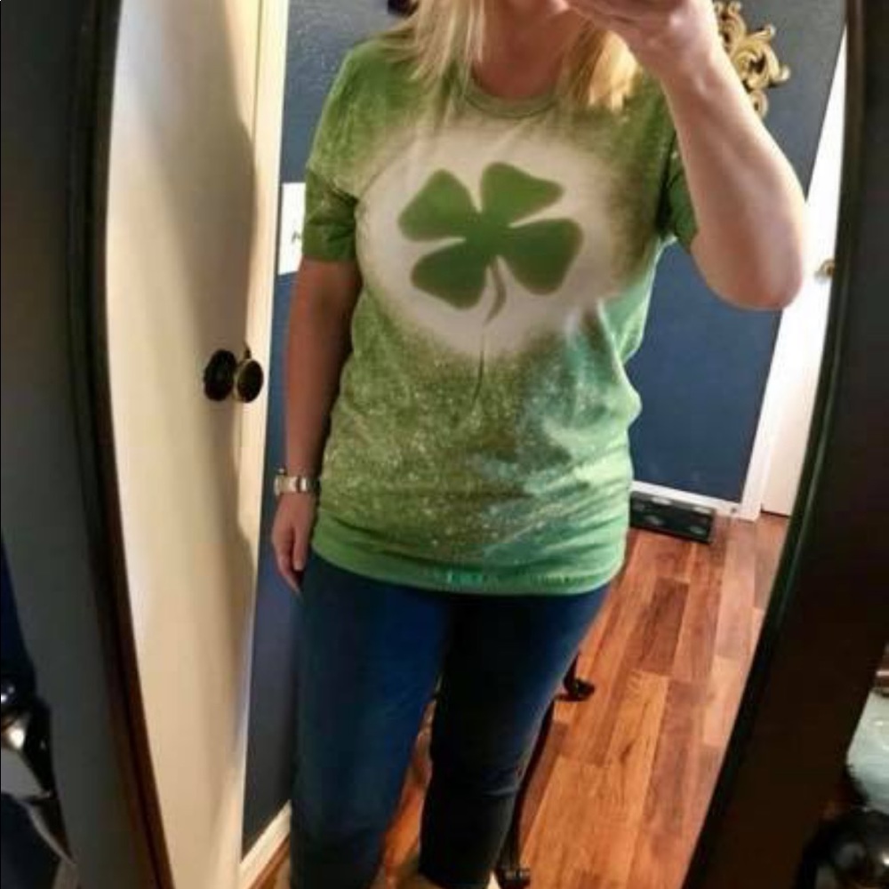 Acid Wash Clover Tee